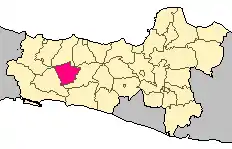 Location of Purbalingga Regency in Central Java