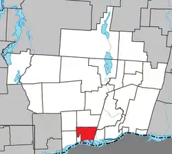 Location within Papineau RCM