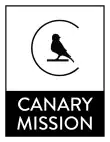 The logo of Canary Mission, depicting a canary inside of a circle