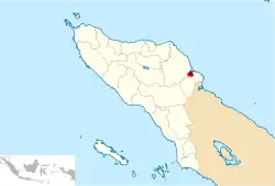 Location within Aceh