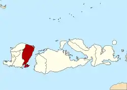 Location within West Nusa Tenggara