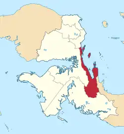 Location in West Papua