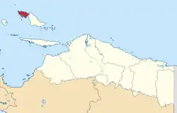 Location in Papua Province