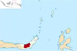 Location within North Sulawesi