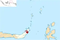 Location in North Sulawesi