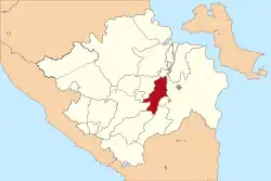 Location within South Sumatera