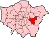 Location of the London Borough of Greenwich in Greater London