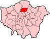 Location of the London Borough of Haringey in Greater London