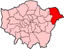 Location of the London Borough of Havering in Greater London