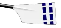 Image showing the rowing club's blade colours