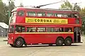 Double-decker trolleybus, now a relic of the past