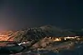 Lone Peak from Salt Lake Valley at night