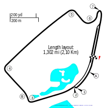 Layout of the Long Beach Formula E street circuit