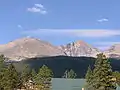 Mount Meeker (left) and Longs Peak (right)