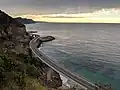 Looking down onto Sea Cliff Bridge from the south