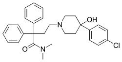 Chemical structure of loperamide.