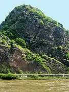 Lorelei rock viewed from the river