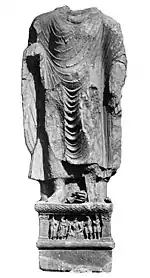 Statue inscribed "year 318", probably 143 AD.