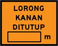 Right lane closed