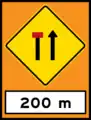 Left lane closed