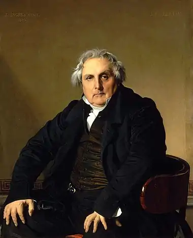 Jean Auguste Dominique Ingres, Portrait of Monsieur Bertin, 1832.