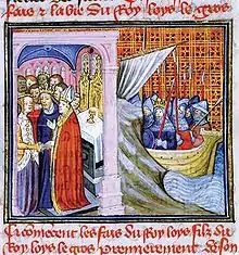 14th century depictions of marriage of Louis and Eleanor