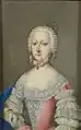 Miniature of the princess inspired by a portrait painted around the time of her marriage