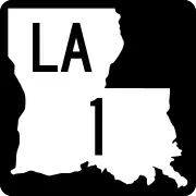 Louisiana Highway 1 marker