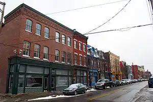 Shops and professional offices along Butler Street.