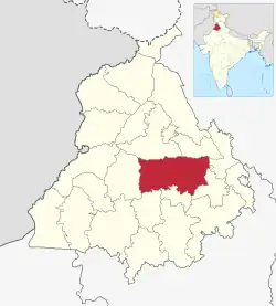 Location in Punjab