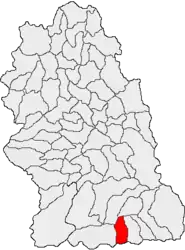 Location in Hunedoara County