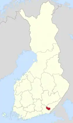 Location of Luumäki in Finland