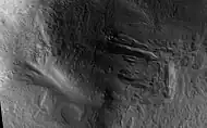 Lyot crater gullies, as seen by HiRISE.