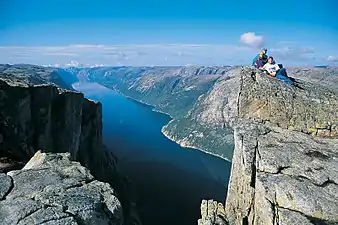 Lysefjord from Kjerag mountain