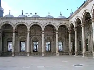 The alabaster covered courtyard.