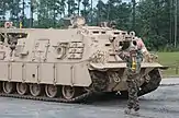 A U.S. Army M88A2 Hercules at a facility in Fort Polk, Louisiana, June 2006.