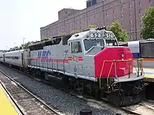 MARC GP40WH-2#52 at Camden Station, Baltimore, Maryland