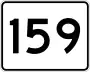 Route 159 marker