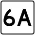 Route 6A marker