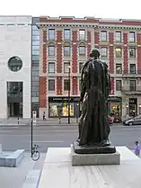 Jean d'Aire (1887) by Auguste Rodin in front of the Montreal Museum of Fine Arts