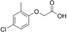 Structural formula of MCPA