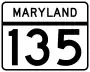 Maryland Route 135 marker