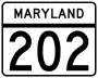 Maryland Route 202 marker