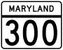 Maryland Route 300 marker