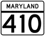 Maryland Route 410 marker