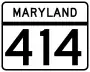 Maryland Route 414 marker