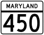 Maryland Route 450 marker