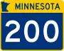 Trunk Highway 200 marker