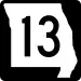 Route 13 marker