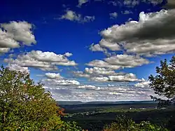 Mount Pocono Knob Lookout, looking east toward Delaware Water Gap.